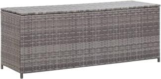 vidaXL Garten-Auflagenbox Grau 120x50x60 cm Poly Rattan 46460