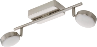 Eglo 97715 LED CORROPOLI-C nickel-matt weiß L:36,5cm B:8cm dimmbar mit Connect Funktion