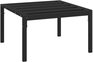 vidaXL Garten-Couchtisch Schwarz 60x60x35 cm Stahl 362726
