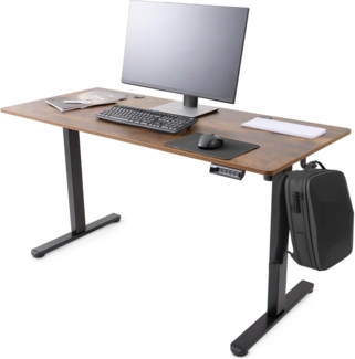 Arebos Schreibtisch Computer-Bürotisch 140 x 60 cm, elektrisch Memory-Funktion, 72-118 cm höhenverstellbar, Hebekapazität: 50 kg