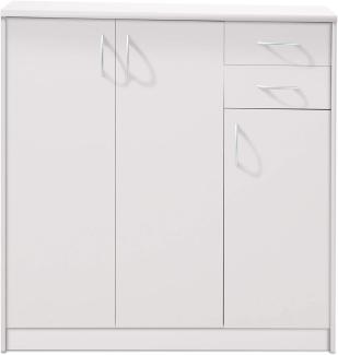Kommode Olfen / Optimus, Holzwerkstoff, Weiß, 109 x 112 x 35 cm