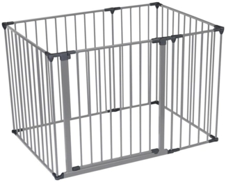 Safetots Premium MehrPanelSpielbereich, 72x105 cm, Grau, 70cm Hoch, BabySpielplatz, Spielbereich für Kleinkinder, Großer Spielbereich, Einfache Installation