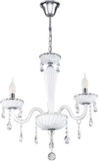 Eglo 39112 Kronleuchter CARPENTO in WEISS, 3-flammig