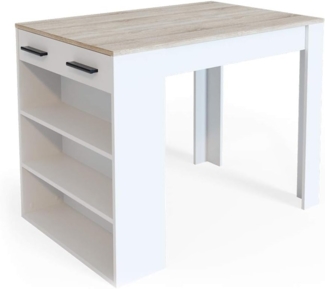 Vicco Esszimmertisch Sonoma/Weiß 67 x 100 cm, Repose