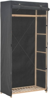 vidaXL Kleiderschrank Grau 79 x 40 x 170 cm Stoff [248193]