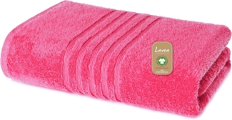 Lavea Handtuch Set Bio-Baumwoll Serie Bali, aus 100% Bio-Baumwolle (80x220cm, 1-St), extra saugstark mit 500g/m² in Wellness-Qualität - Saunatuch XXL