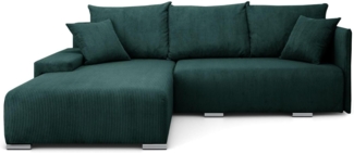 Lookway Ecksofa LAVIO in L-Form mit Schlaffunktion und Bettkasten, 246x188x93 cm