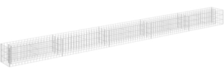 vidaXL Gabionen-Hochbeet Verzinkter Stahl 450×30×30 cm 145645
