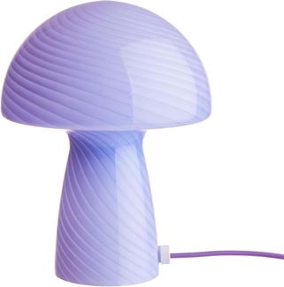 BUTLERS Tischleuchte in Pilzform – Fungi Town – Pilz-Tischlampe aus Glas | Deko-Leuchte für Wohnzimmer Büro Schlafzimmer | Schreibtischlampe Nachttischlampe mit Kabel und Kippschalter E27