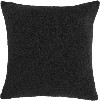 Sehlbach Kissen Boucle uni schwarz 45 x 45 cm
