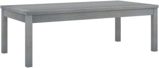 vidaXL Couchtisch 100x50x33 cm Grau Massivholz Akazie 311828