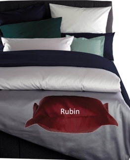 Curt Bauer Uni-Mako-Satin Bettwäsche Rubin