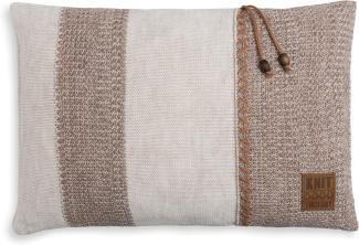 Knit Factory Roxx Kissen 60x40 cm Gestreift Beige