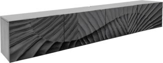 riess-ambiente Lowboard SCORPION 200cm schwarz (Einzelartikel, 1 St), Wohnzimmer · Massivholz · Mango · TV-Schrank · hängend · Industrial