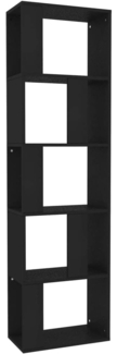 vidaXL Bücherregal/Raumteiler Schwarz 45x24x159 cm Holzwerkstoff 800109