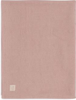 Jollein Decke Wiege 75x100 cm Cosy Knit Wild Rose/Velvet Rosa