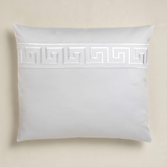 elegante Mako-Satin Bettwäsche El Greco weiß | 135x200 cm + 80x80 cm