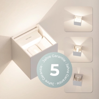 Neona LED Wandleuchte XENA Weiß, LEd fest integriert, Warmweiß
