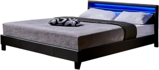 HOME DELUXE LED Bett ASTRO - 180 x 200 cm Dunkelgrau