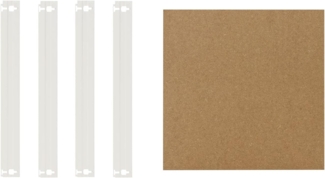 shelfplaza HOME 50x50 cm Fachboden-Set in weiß für HOME Schwerlastregale mit 175 kg Traglast pro Boden