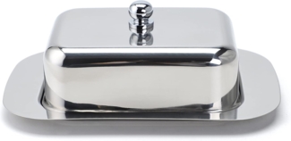 ECHTWERK Butterdose, Edelstahl 18/8, (1-tlg), Butterschale, Butterbox mit Deckel, 250 gr