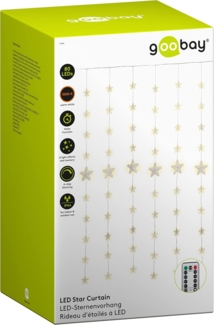 Goobay Star Curtain with 80 LEDs transparent