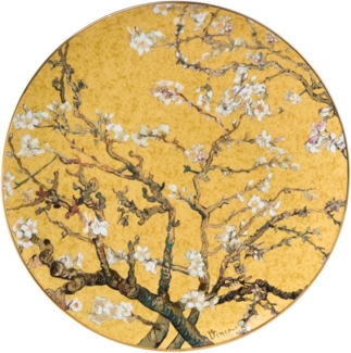 Goebel / Vincent van Gogh - Mandelbaum Gold,Wandteller,Van Gogh - Mandelbaum gold,36,0cm x 36,0cm x 3,0cm / Porzellan / 36,0cm x 36,0cm x 3,0cm