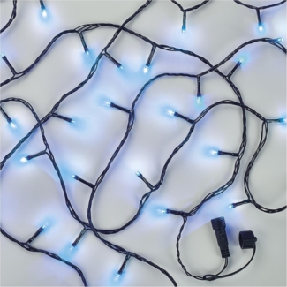 EMOS Connect System 10m Lichterkette Standard, Weihnachtslichterkette mit 100 LEDs, Erweiterungskomponent C (ohne Verbindungskabel und Adapter), IP44 für Innen und Außen, blaue Lichtfarbe