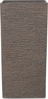 Blumentopf dunkelbraun quadratisch 40 x 40 x 81 cm GAZA