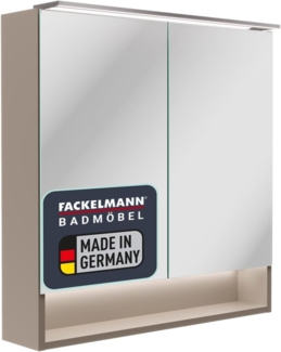 Fackelmann B.PARIS LED-Spiegelschrank 70 cm breit, Grau