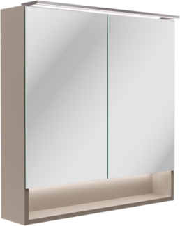 Fackelmann B.PARIS LED-Spiegelschrank 70 cm breit, Grau