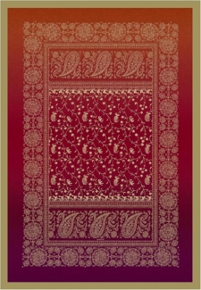 Bassetti PLAID BRENTA RUBINROT R1 135X190 *9326022 HW23