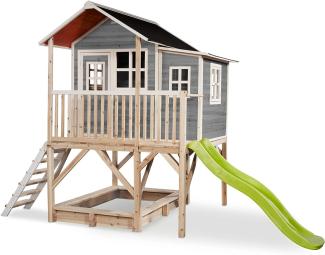 Exit Holz Spielhaus Loft 550 | Grau | 190x253 cm