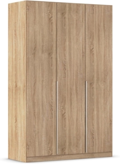 Rauch Möbel Alabama Schrank Kleiderschrank Drehtürenschrank Eiche Sonoma 3-türig inklusive Zubehörpaket Premium 2 Kleiderstangen, 5 Einlegeböden, 1 Schubkasteneinsatz BxHxT 136 x 210 x 54 cm