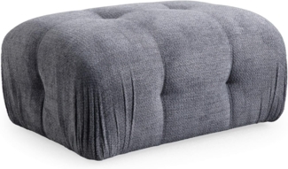 Atelier Del Sofa Stylish Pouffe with Beech Wood Frame, 100% Polyester Fabric, Grey Foam & Pillows Included, 95 x 65 x 75 cm | Modern Design for Living Room & Bedroom