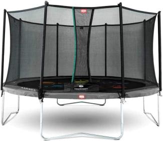 Berg 'Favorit Regular' Trampolin, 430 cm Durchmesser, ab 6 Jahren, bis 110 kg belastbar, inkl. Sicherheitsnetz 'Comfort', grau