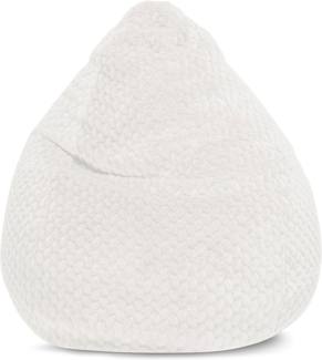 Sitzsack 80x130cm Elfenbein