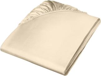 Fleuresse Mako-Satin-Spannlaken colours Farbe beige 2043 100x200