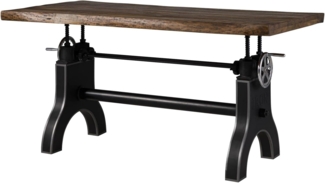 Massivmoebel24 Esstisch Mango 180x90x80-101 höhenverstellbar natur Manchester #102
