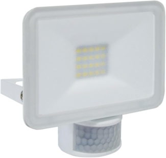 LED Flutlichtstrahler mit Bewegungsmelder 110 ° x 6m - 10Watt - IP54 in weiß