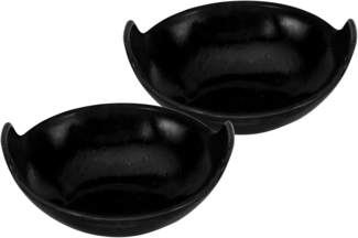 CreaTable, Serie Streat Food, Geschirrset, Streat Balti Dish - 2 teilig Schwarz