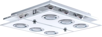 Eglo 30932 Wandleuchte/Deckenleuchte LED CABO chrom, GU10 max. 6X3W