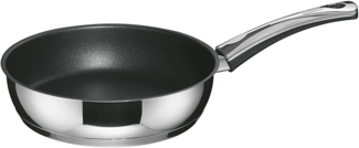 Berndes Injoy Special Edition Schmorpfanne, Pfanne, Antihaftversiegelung, Edelstahl, Silber / Schwarz, Ø 20 cm, 063662