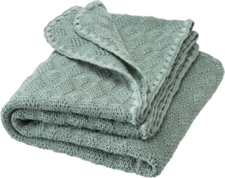 Disana Woll-Babydecke jade 80x100cm