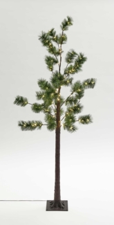 Northpoint LED Baum Tannenbaum Nadelbaum Braun 3,6W 150 LEDs 150cm hoch