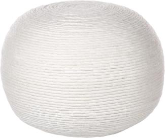 Pouf TAKHABI Weiß 50 cm 50 cm