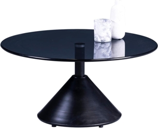 M2 Kollektion Couchtisch Montreal 2 in schwarz, B/H/T = 80 x 40 x 80 cm