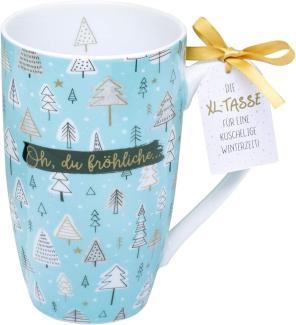 XL Tasse Porzellan Oh Du fröhliche. 500 ml