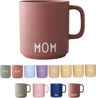 Design Letters Becher mit Henkel Favourite Cup Mom Altrosa 10101008ARMOM