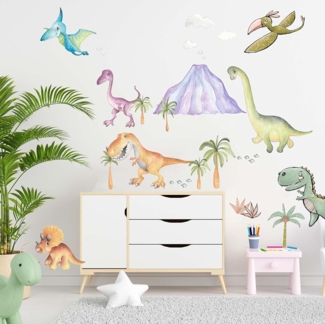 WANDKIND Wandtattoo Dino Welt V361